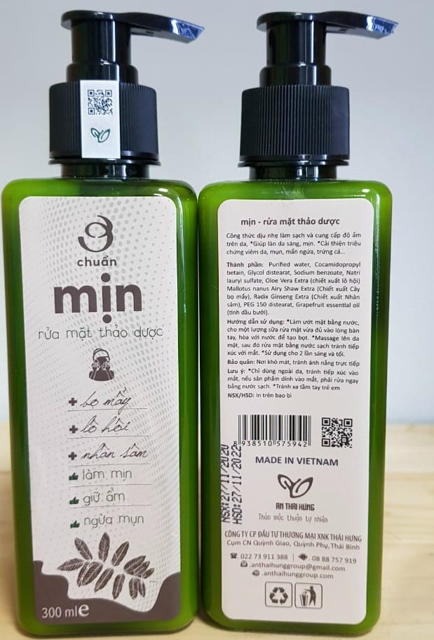 Sữa rửa mặt thảo dược 300ml