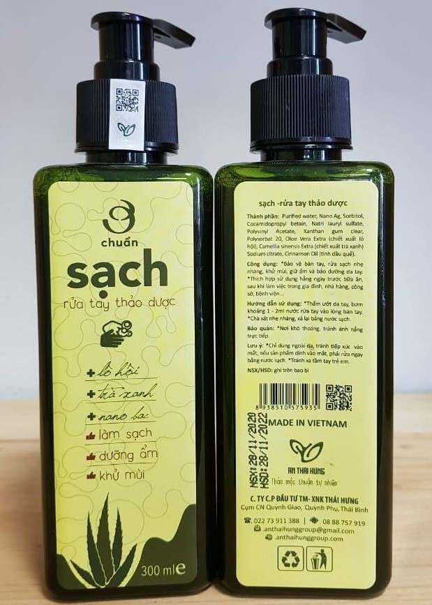 Nước rửa tay thảo dược 300ml